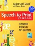 Speech to Print Workbook Language Exercises for Teachers, Second Edition cover art