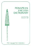 Ponapean-English Dictionary 1983 9780824805623 Front Cover