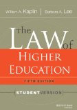 Law of Higher Education, 5th Edition Student Version cover art