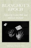 Blanchot's Epoch  9780748632626 Front Cover