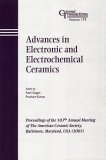 Advances in Electronic and Electrochemical Ceramics Proceedings of the 107th Annual Meeting of the American Ceramic Society, Baltimore, Maryland, USA 2005 2005 9781574982626 Front Cover