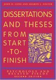 Dissertations and Theses from Start to Finish Psychology and Related Fields cover art
