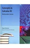 Concepts in Calculus III  9781616101626 Front Cover