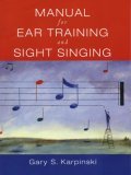 Manual for Ear Training and Sight Singing  cover art
