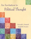 Invitation to Political Thought 2008 9780534545635 Front Cover
