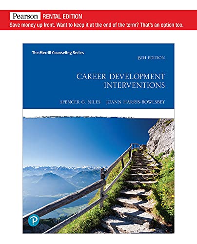 Career Development Interventions  9780135842638 Front Cover