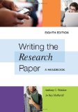 Writing the Research Paper A Handbook 8th 2011 9780495799641 Front Cover