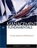 Management Fundamentals Concepts, Applications, Skill Development 4th 2008 9780324569643 Front Cover