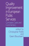 Quality Improvement in European Public Services Concepts, Cases and Commentary 1995 9780803974647 Front Cover