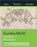 Eureka Math, Learn, Practice, Succeed Workbook, Grade 6, Module 1 1st 9781640549647 Front Cover