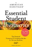 American Heritage Essential Student Thesaurus 3rd 2010 9780547385648 Front Cover
