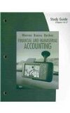 Study Guide for Warren/Reeve/Duchac's Financial and Managerial Accounting 10th 2009 9780324664652 Front Cover