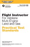 Flight Instructor Practical Test Standards for Airplane Multi-Engine Land and Sea (2023) Faa-S-8081-6d cover art