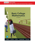 Basic College Mathematics  9780135840658 Front Cover