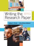 Writing the Research Paper 2009 A Handbook 7th 9780495799658 Front Cover