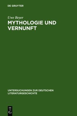 Mythologie und Vernunft Vier Philosophische Studien Zu Friedrich Hï¿½lderlin 1993 9783484320659 Front Cover