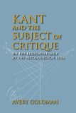 Kant and the Subject of Critique On the Regulative Role of the Psychological Idea 2012 9780253223661 Front Cover