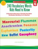 240 Vocabulary Words Kids Need to Know: Grade 6  cover art