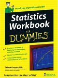 Statistics Workbook for Dummies 2005 9780764584664 Front Cover