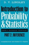 Introduction to Probability and Statistics from a Bayesian Viewpoint Inference 1980 9780521298667 Front Cover