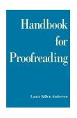 Handbook for Proofreading  9780844232669 Front Cover
