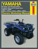 Yamaha Kodiak and Grizzly ATVs 2-Wheel Drive and 4-wheel Drive 1993 To 2005  9781563925672 Front Cover