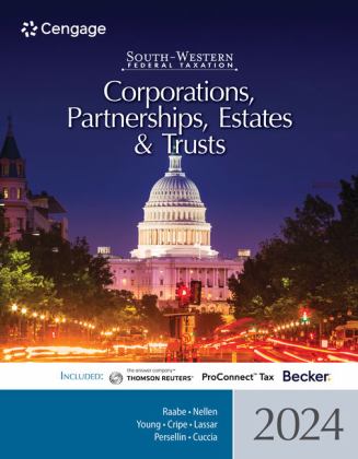 South-Western Federal Taxation 2024 Corporations, Partnerships, Estates and Trusts 9780357900673 Front Cover