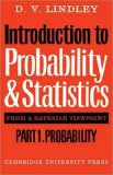 Introduction to Probability and Statistics from a Bayesian Viewpoint Probability 1980 9780521298674 Front Cover