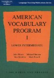 American Vocabulary Program 1995 9780906717677 Front Cover