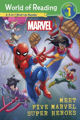 World of Reading: Meet Five Marvel Super Heroes 2022 9781368073677 Front Cover
