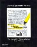 Student Solutions Manual for Statistics for Business and Economics  cover art