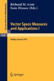 Vector Space Measures and Applications I Proceedings, Dublin, 1977 1978 9783540086680 Front Cover