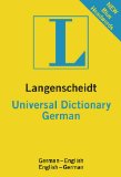 Langenscheidt Universal Dictionary German 2011 9783468981685 Front Cover
