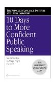 10 Days to More Confident Public Speaking  9780446676687 Front Cover