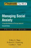 Managing Social Anxiety, Therapist Guide A Cognitive-Behavioral Therapy Approach cover art