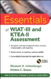 Essentials of WIAT-III and KTEA-II Assessment  9780470551691 Front Cover