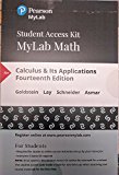 MyLab Math with Pearson EText -- 24-Month Standalone Access Card -- for Calculus and Its Applications 14th 9780134765693 Front Cover