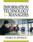 Information Technology for Managers 2009 9781423901693 Front Cover