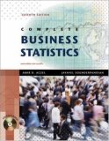 Complete Business Statistics with Student CD 7th 9780077239695 Front Cover
