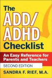 ADD / ADHD Checklist A Practical Reference for Parents and Teachers cover art