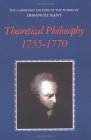 Theoretical Philosophy, 1755-1770  9780521531702 Front Cover