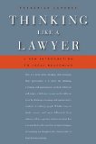 Thinking Like a Lawyer A New Introduction to Legal Reasoning  9780674032705 Front Cover