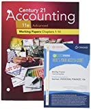 Print Student Working Papers (Chapters 1-14) for Century 21 Accounting: Advanced, 11th 11th 9781337799706 Front Cover