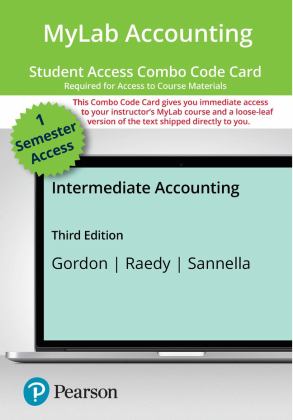 MyLab Accounting with Pearson EText -- Combo Access Card -- for Intermediate Accounting 3rd 9780137391707 Front Cover