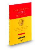 California Style Manual A H&amp;book of Legal Style for California Courts and Lawyers cover art