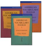 American Vocabulary Program 1995 9780906717707 Front Cover