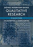 Doing Interview-Based Qualitative Research A Learner's Guide  9781107674707 Front Cover