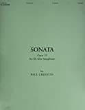 Sonata, Op. 19 For e-Flat Alto Saxophone  9781617805707 Front Cover