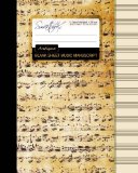 Blank Sheet Music Music Manuscript Paper / Staff Paper / Musicians Notebook [ Book Bound (Perfect Binding) * 12 Stave * 100 Pages * Large * Antique ] 1st 2015 9781519108708 Front Cover