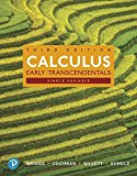 Single Variable Calculus Early Transcendentals + Mylab Math with Pearson EText 3rd 9780134996714 Front Cover